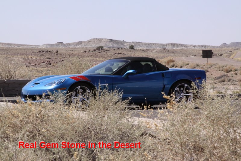 Real Gem Stone in the Desert